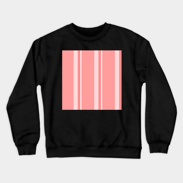 Strips - pink. Crewneck Sweatshirt by kerens